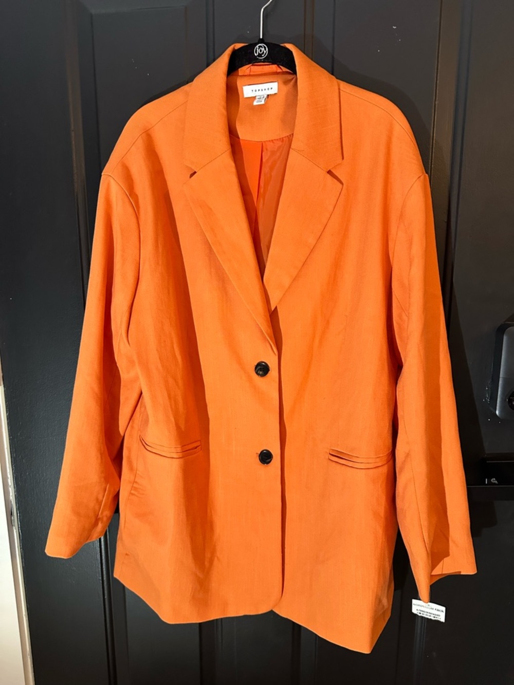 New Topshop orange blazer jacket